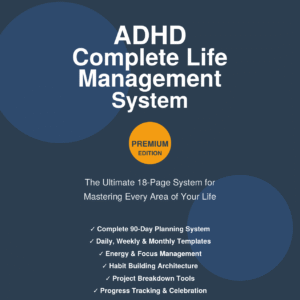 ADHD életvezetési rendszer – Prémium kiadás